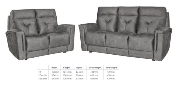 2/3 Seater Half Leather Sofa Set SFL1326 (9 Colors)
