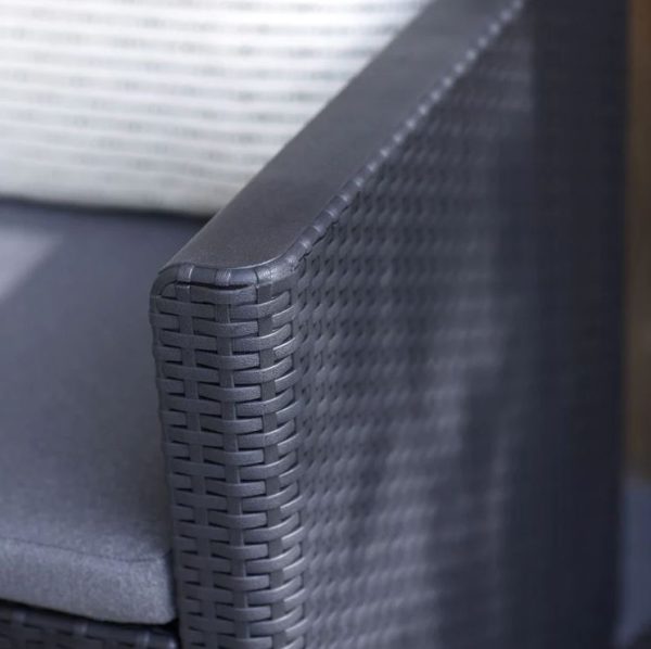 Allibert - Claire 5S Corner Sofa Set Graphite