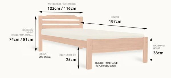 Wooden Bed WB1097