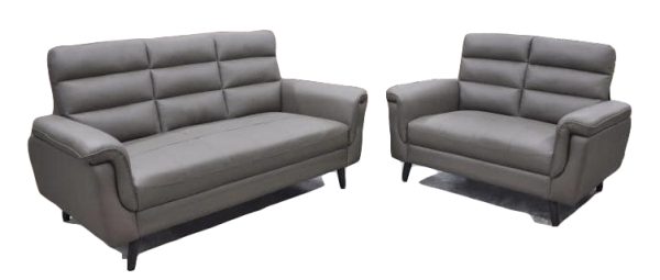 Bavaria 2/3 Seater Sofa Set (Half Leather) 2 Years Warranty
