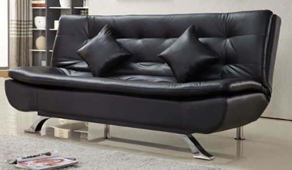 Farrer 3 Seater Faux Leather Sofa Bed