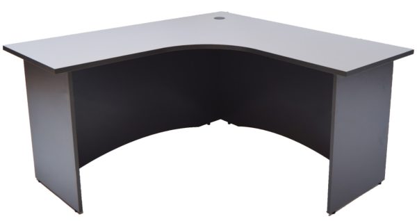 Grey L-Shaped Writing Table