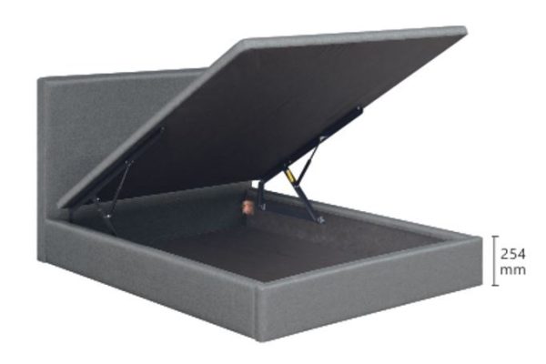 Faux Leather Storage Bed LB1154 + 12" Pocket Spring Mattress