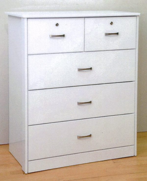 Denny Chest of Drawers (Glossy White)