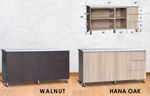 Kitchen Cabinet KC1116C (Solid Plywood)