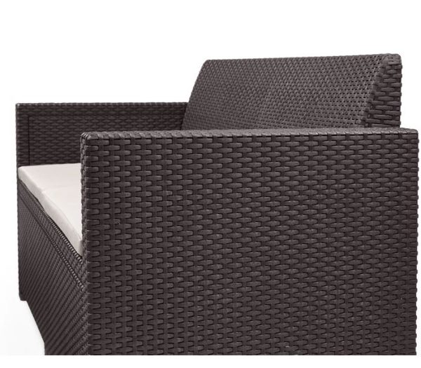 Allibert - Alabama Outdoor Sofa Set Brown