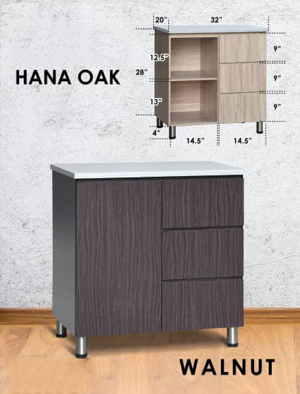 Kitchen Cabinet KC1114A (Solid Plywood)
