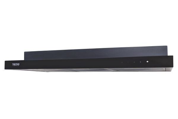 TECNO Slim Line Cooker Hood With LED Touch Controls Full Black (TH-969TCL BK)
