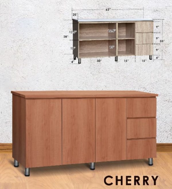 Kitchen Cabinet KC1116F (Solid Plywood)