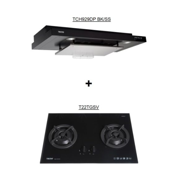 TCH929DP + T22TGSV Hob Hood Package Deal