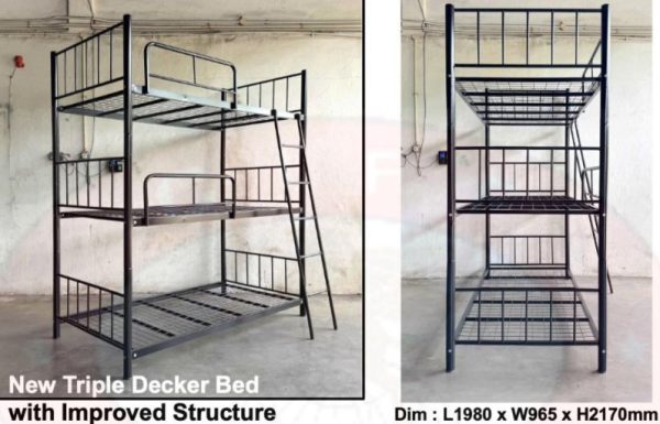 Triple Deck Bunk Bed TD1001A