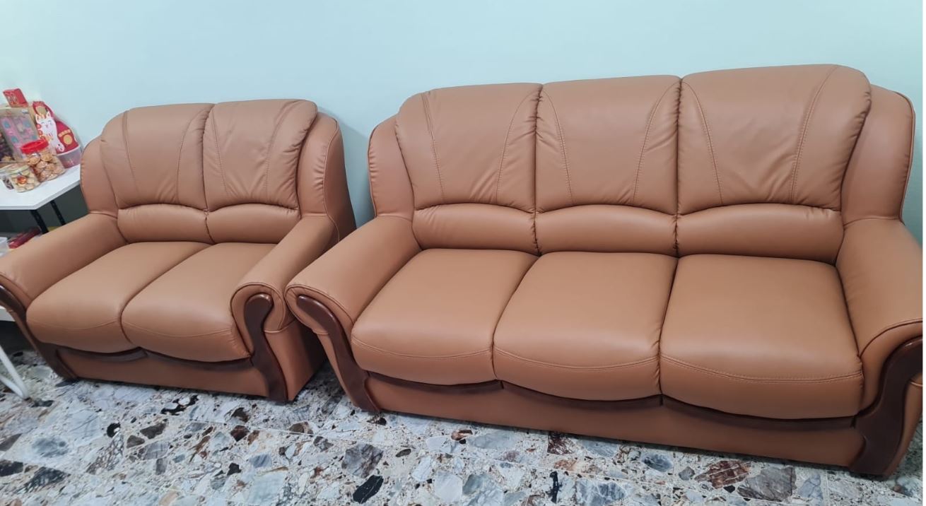1/2/3 Seater Sofa Set SFL1348 (PU Leather/Half Leather/Pet Friendly Fabric)