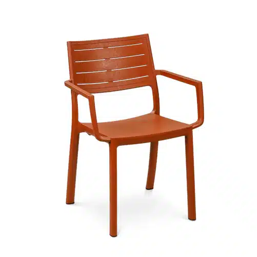 Keter Metaline Chair (White/Terra Orange)