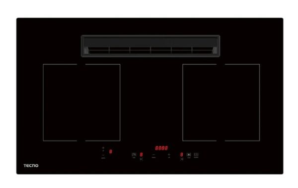 Tecno TIR 7320PS - 73cm Induction Hob with Integrated Plasma Hood 2 Burners