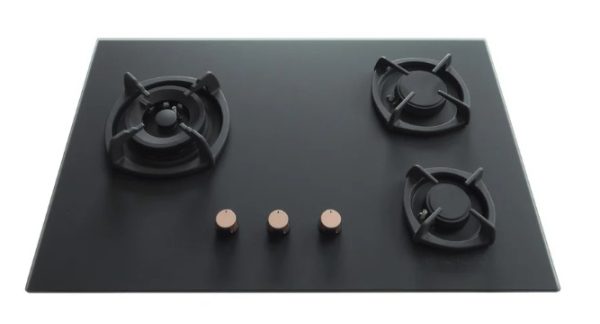 Tecno T23TGSV Matte Series - 75cm Tempered Glass Hob 3 Burners