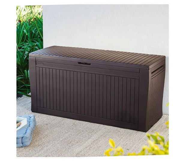 Keter - Comfy Outdoor Deck Box Woodbrown