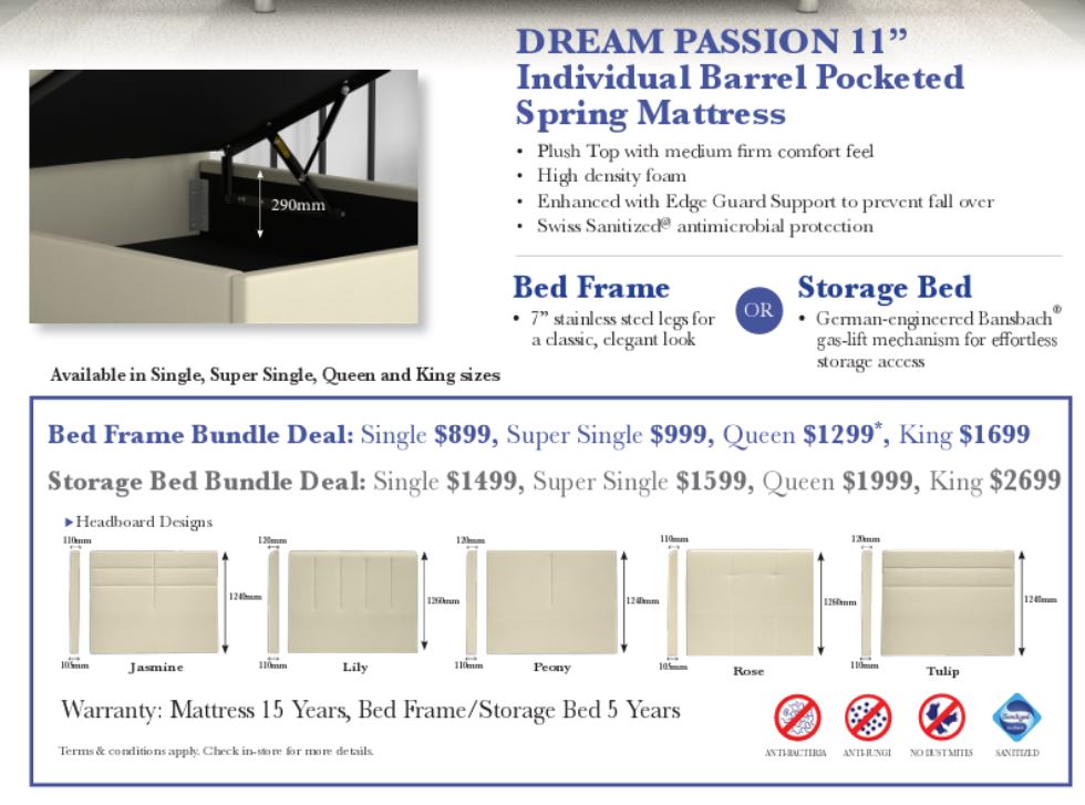Maxcoil Dream Passion & Bed Bundle