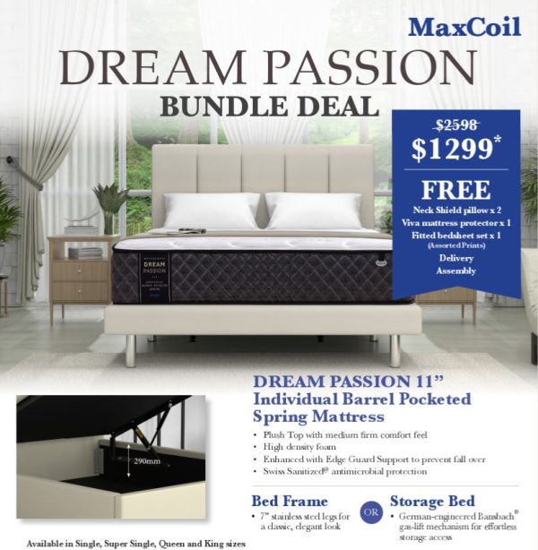 Maxcoil Dream Passion & Bed Bundle