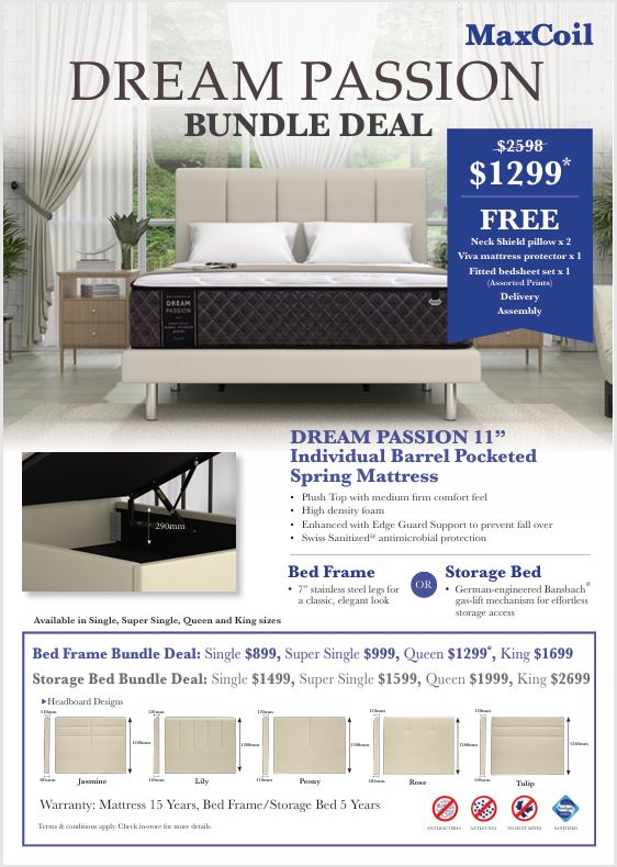 Maxcoil Dream Passion & Bed Bundle