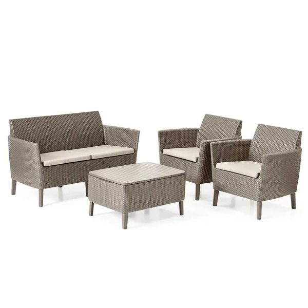 Allibert - Salemo Outdoor Sofa set Cappucino