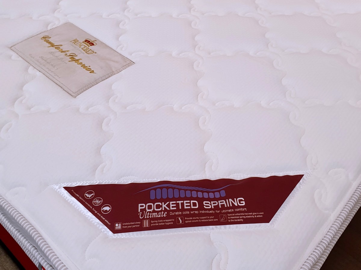 Princebed Superior Comfort Anti Bed Bug Ultimate Firm Pocketed Spring Mattress 10"