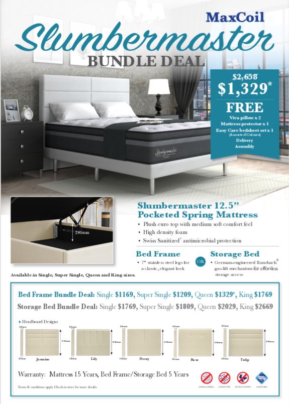 Maxcoil Slumbermaster & Bed Bundle