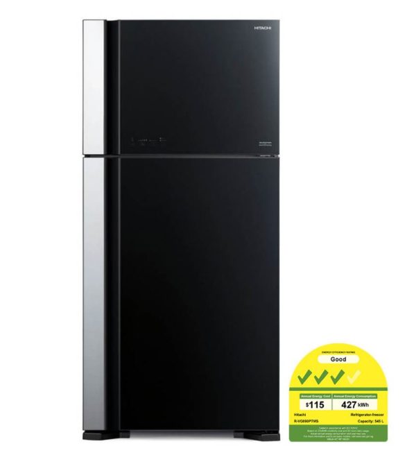 Hitachi Big 2 (R-VG690P7MS) 550L 2-Door Refrigerator