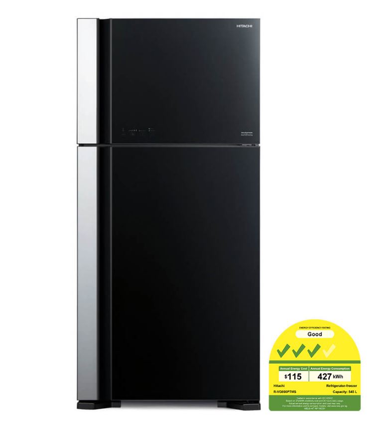 Hitachi Big 2 (R-VG690P7MS) 550L 2-Door Refrigerator