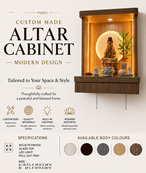 Buddhist Altar 神台 AT1228 - Custom Size Available