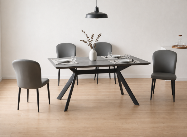 Dining Table Set DNT1785 - Melamine Stone Top