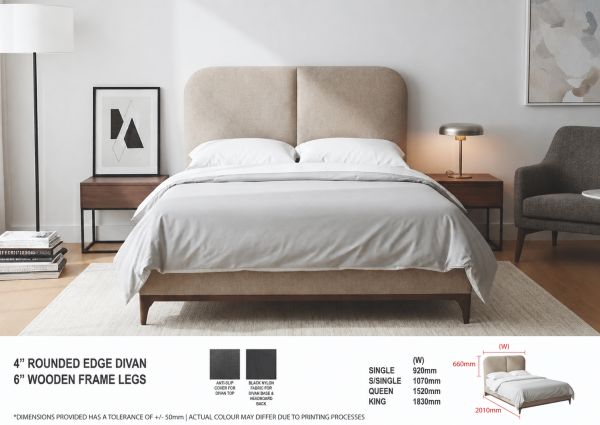 Pet Friendly or Easy Clean Fabric Bed LB1201