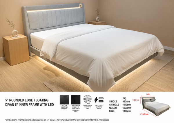 Pet Friendly or Easy Clean Fabric Bed LB1220