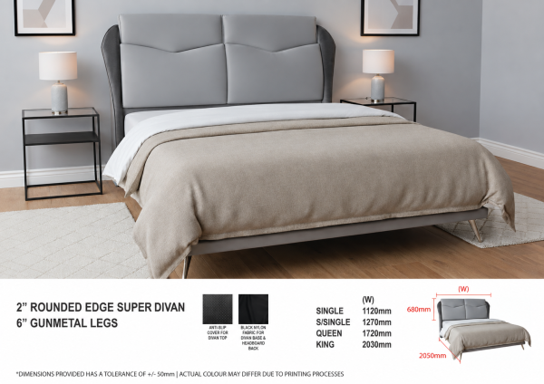 Faux Leather Bed LB1221