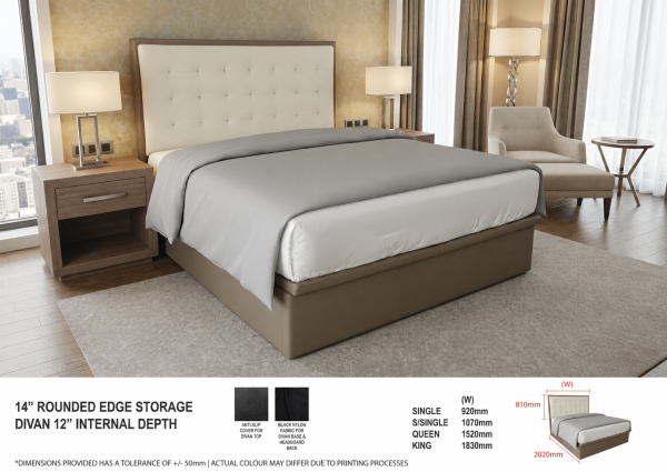 Faux Leather Storage Bed LB1231