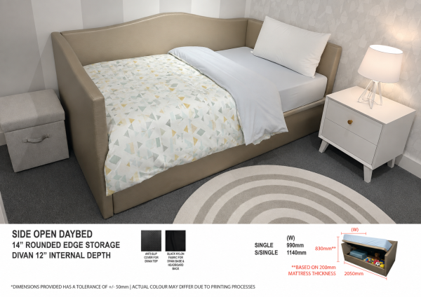 Side Storage Daybed 01 (Single/Super Single)