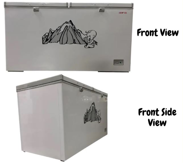 Aifa 2 Door Chest Freezer, Top Opening Door, 606L Capacity - AD-6069