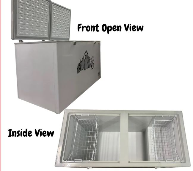 Aifa 2 Door Chest Freezer, Top Opening Door, 606L Capacity - AD-6069