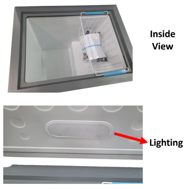 Aifa Commercial Chest Freezer, 145L Capacity, Top Opening Door - AD-H260