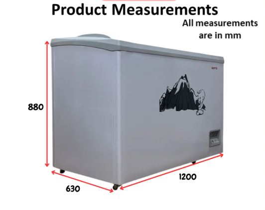 AIFA AD-WG293 Sliding Door Chest Freezer, 293L Capacity, Easy access and Efficient storage