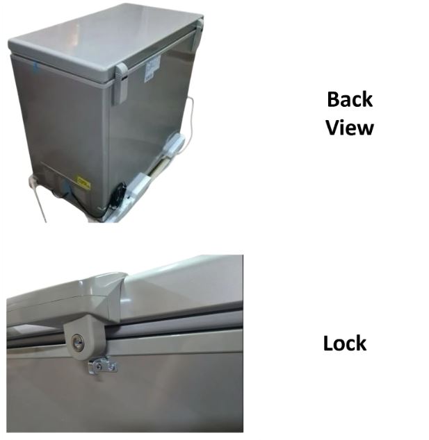 Aucma Commercial Chest Freezer, No Frost, 232L Capacity, Top Opening Door - BD-232WD