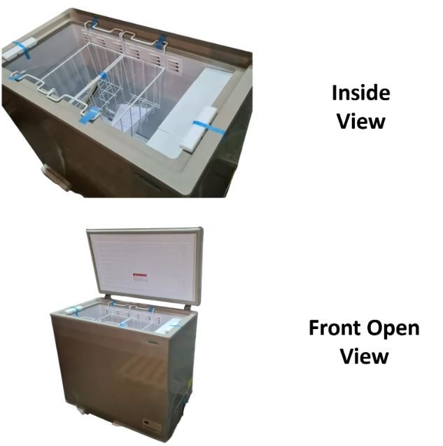 Aucma Commercial Chest Freezer, No Frost, 232L Capacity, Top Opening Door - BD-232WD