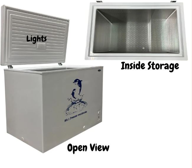 Aucma Chest Freezer, Top Opening Door, 280L Capacity - BD-280NA
