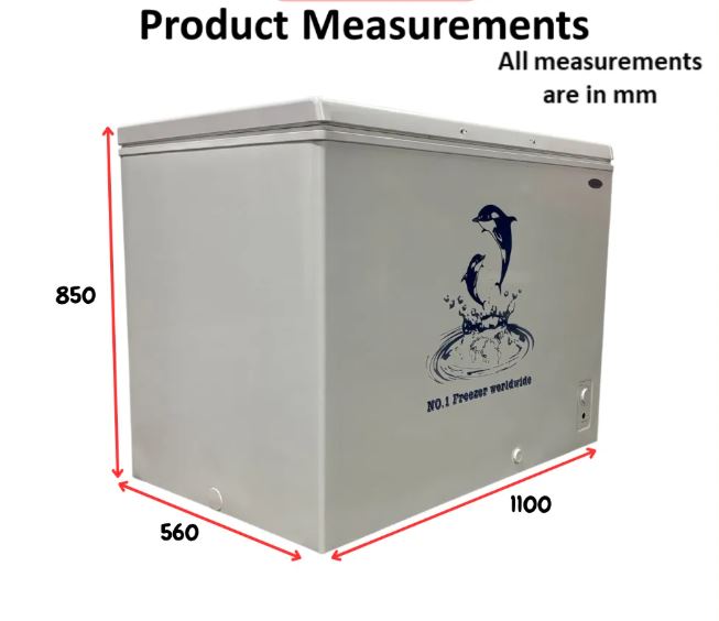 Aucma Chest Freezer, Top Opening Door, 280L Capacity - BD-280NA