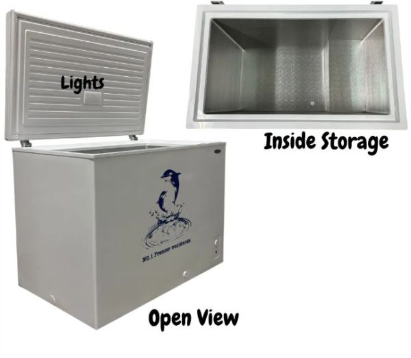 Aucma Commercial Chest Freezer, Top Opening Door, 350L Capacity - BD-350NA