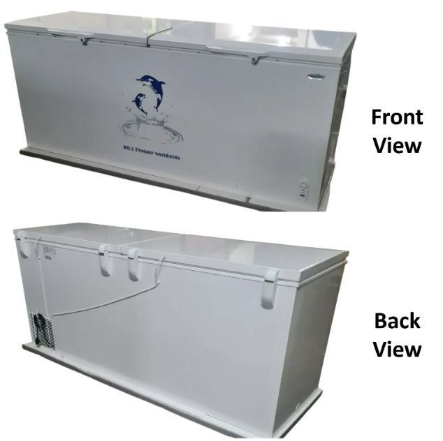 Aucma 2 Door Chest Freezer, Top Opening Door, 702L Capacity - BD-702