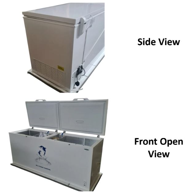 Aucma 2 Door Chest Freezer, Top Opening Door, 702L Capacity - BD-702