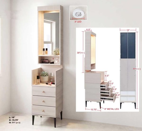 Dressing Table with LED Lights DST1247