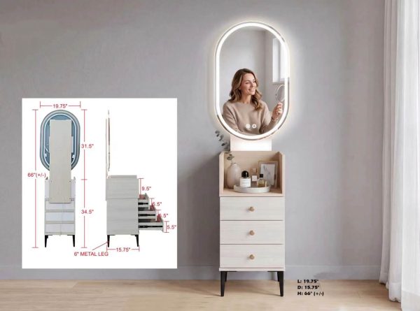 Dressing Table with LED Lights DST1245