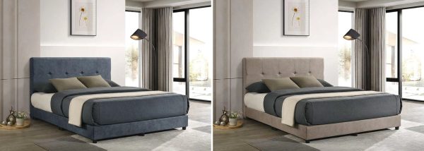 Fabric Bed FAB1043 - Queen size Easy Clean Fabric