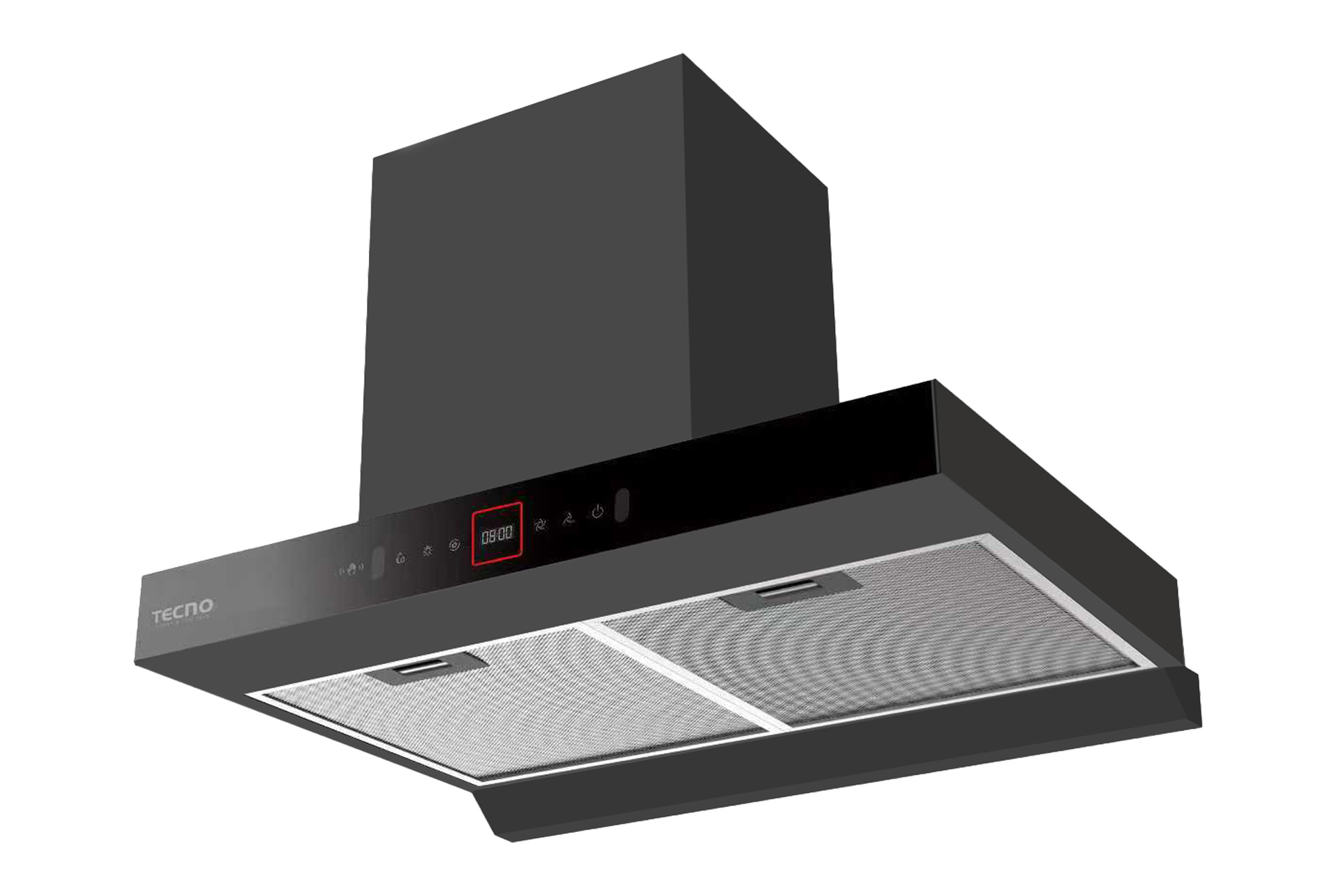 Tecno 60cm High Suction Chimney Hood with Auto Clean KD 2068